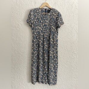 Romantic 90s Cottagecore Floral Prairie Dress